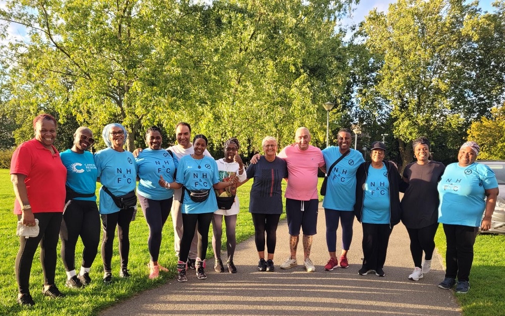 A group of women and men who are part of the Nine Run Club