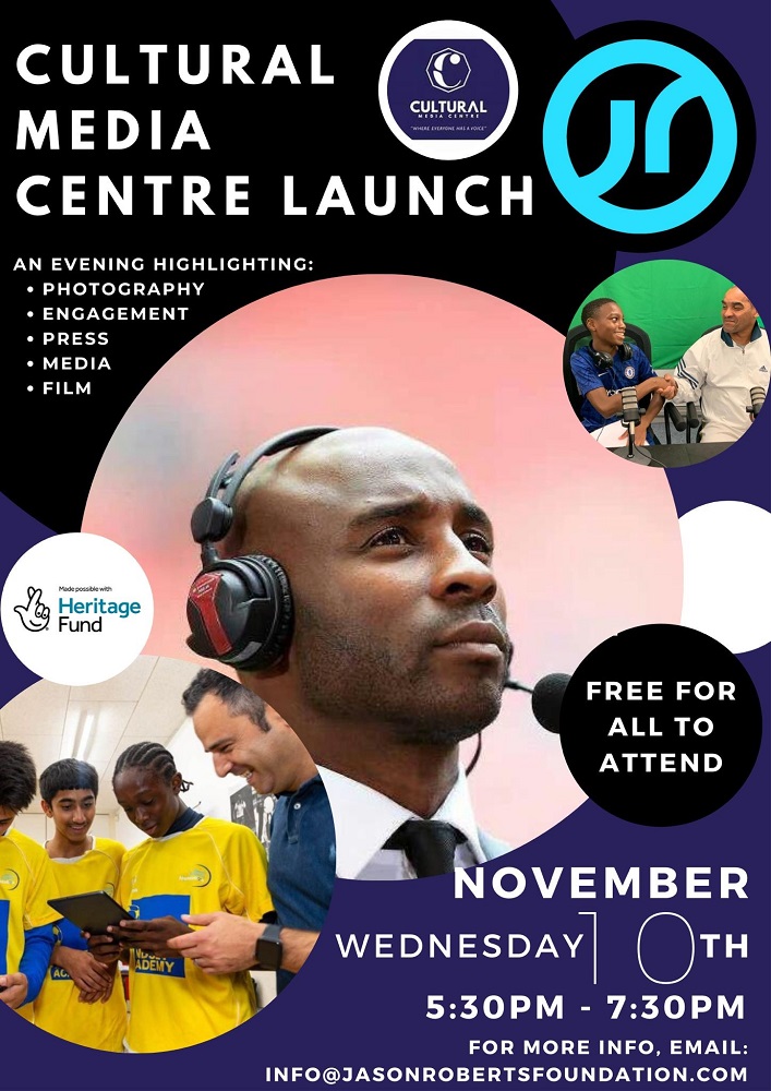 Cultural Media Centre Launch Event flyer