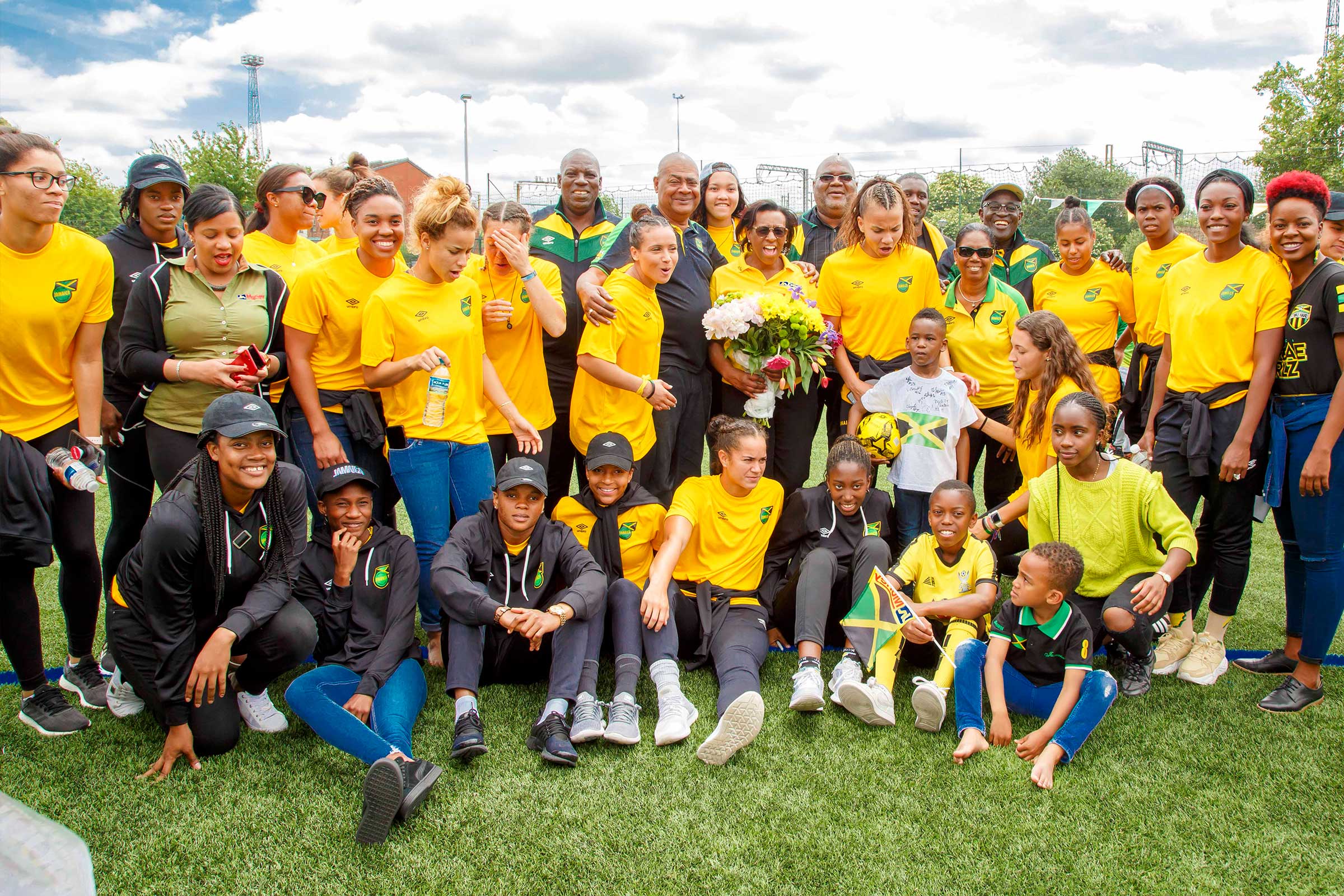 Jamaican national football team visits ahead of World Cup debut Jason