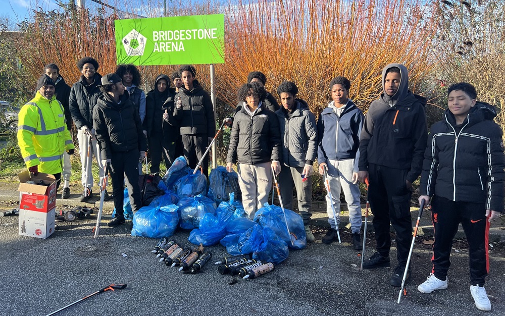 Youth give back with Community Clean up